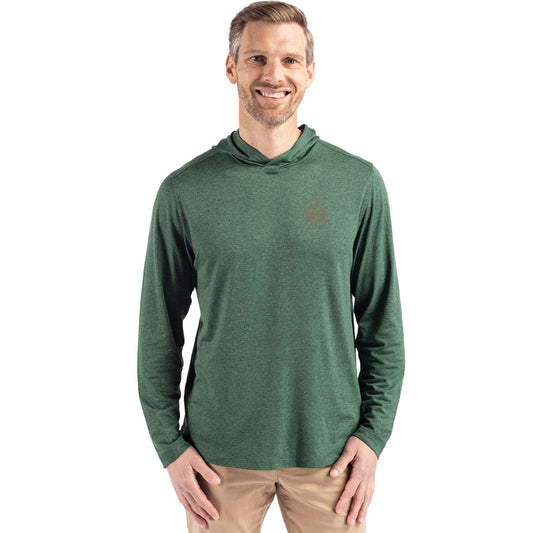 Cutter and Buck Mens Eco Coastline Hooded Shirt