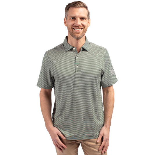 Cutter and Buck Mens Forge Double Stripe Polo